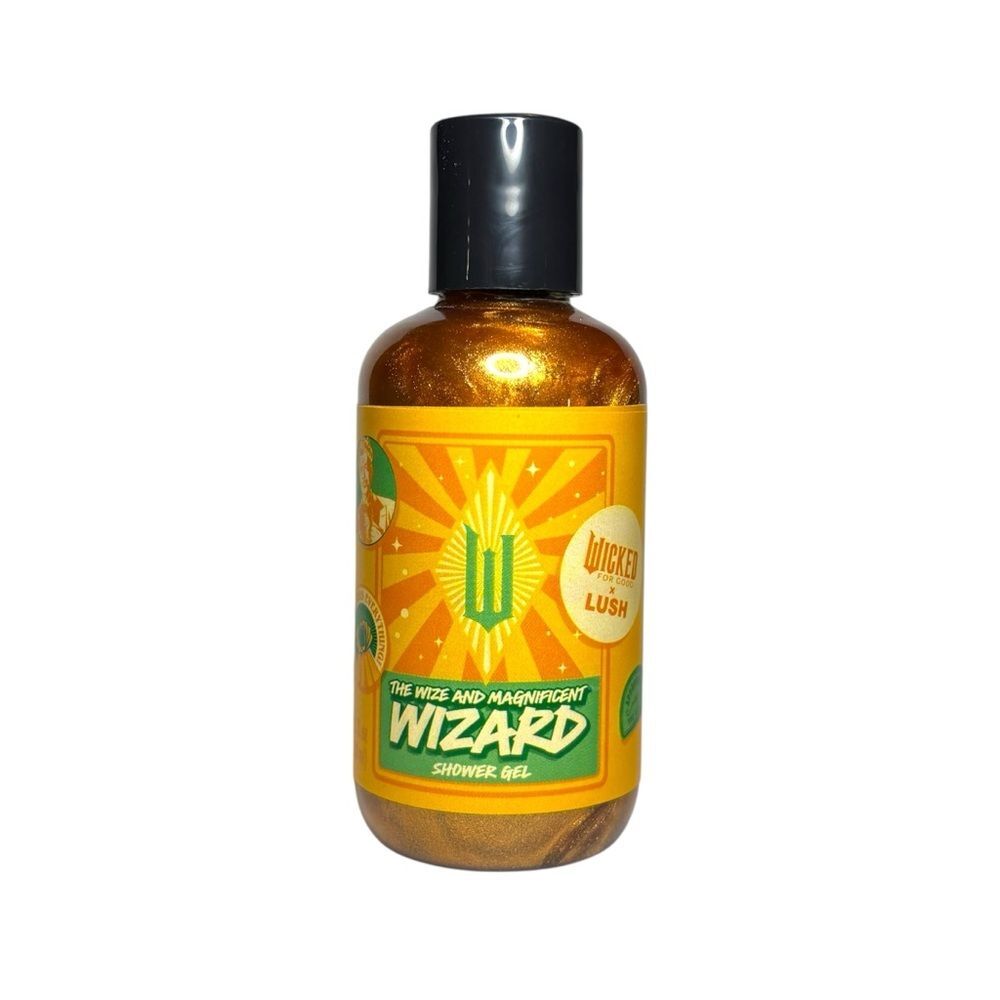 Lush x Wicked The Wize and Magnificent Wizard Shower Gel Shimmery Body Wash NWT